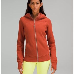 NWT Lululemon Scuba Full Zip Sweater In Color Red Rock